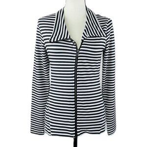 Black/White Stripe Lightweight Jacket by Lole, XS/TP